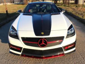 Mercedes Benz SLK Headlight Trim Kit - Carbon Fiber - R172